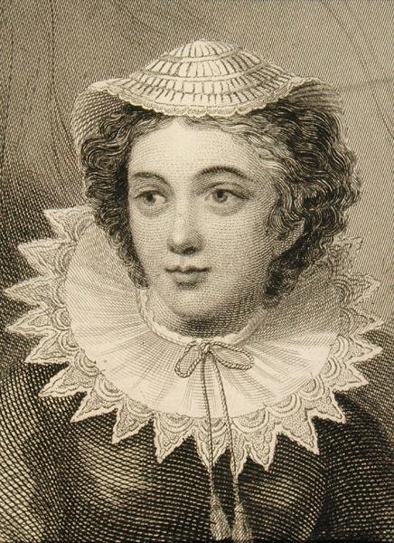 Mary, Queen of Scots (1542-87) (gravyr) av English School