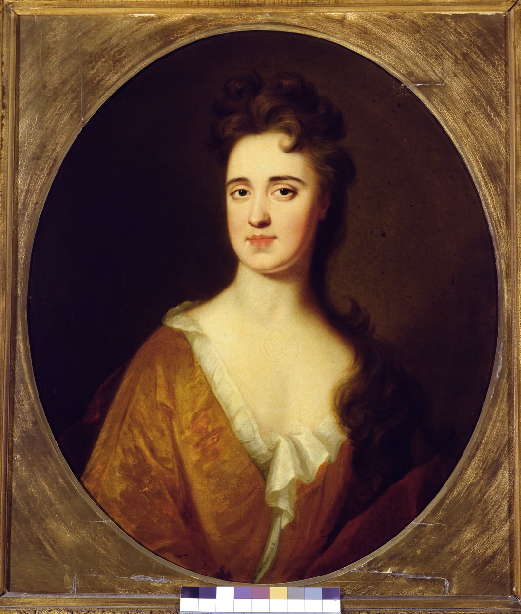 Mary Widdrington, hustru till Sir John Gascoigne, 5th Baronet (olja på duk) (par 157831) av English School