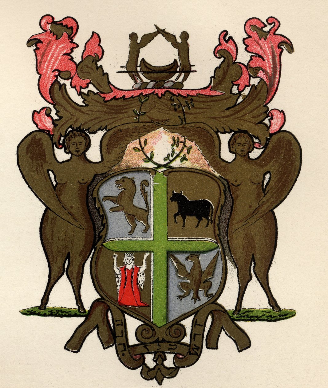 Masonic Banner i ägo av Lodge of York, c.1776, från The History of Freemasonry, volym II, publicerad av Thomas C. Jack, London, 1883 av English School