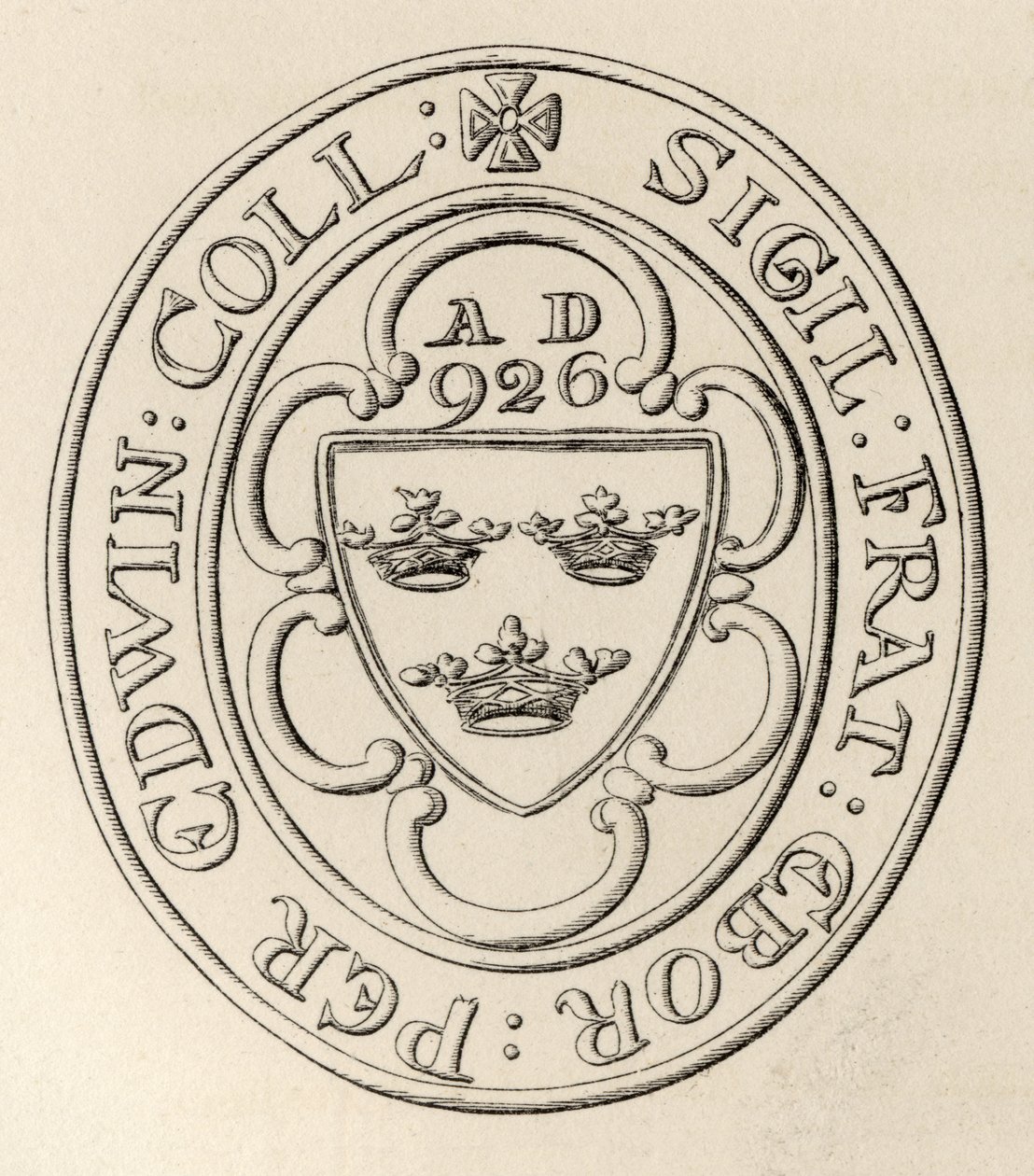 Frimurares sigill för Grand Lodge of All England, York, ca 1766, från The History of Freemasonry, volym II, publicerad av Thomas C. Jack, London, 1883 av English School