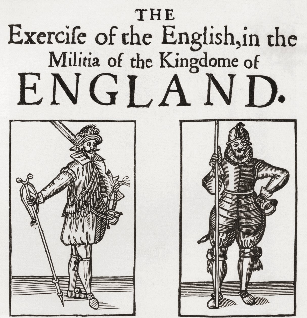 Milismän under Charles I:s regeringstid, från "A Short History of the English People" av J. R. Green, publicerad 1893 av English School