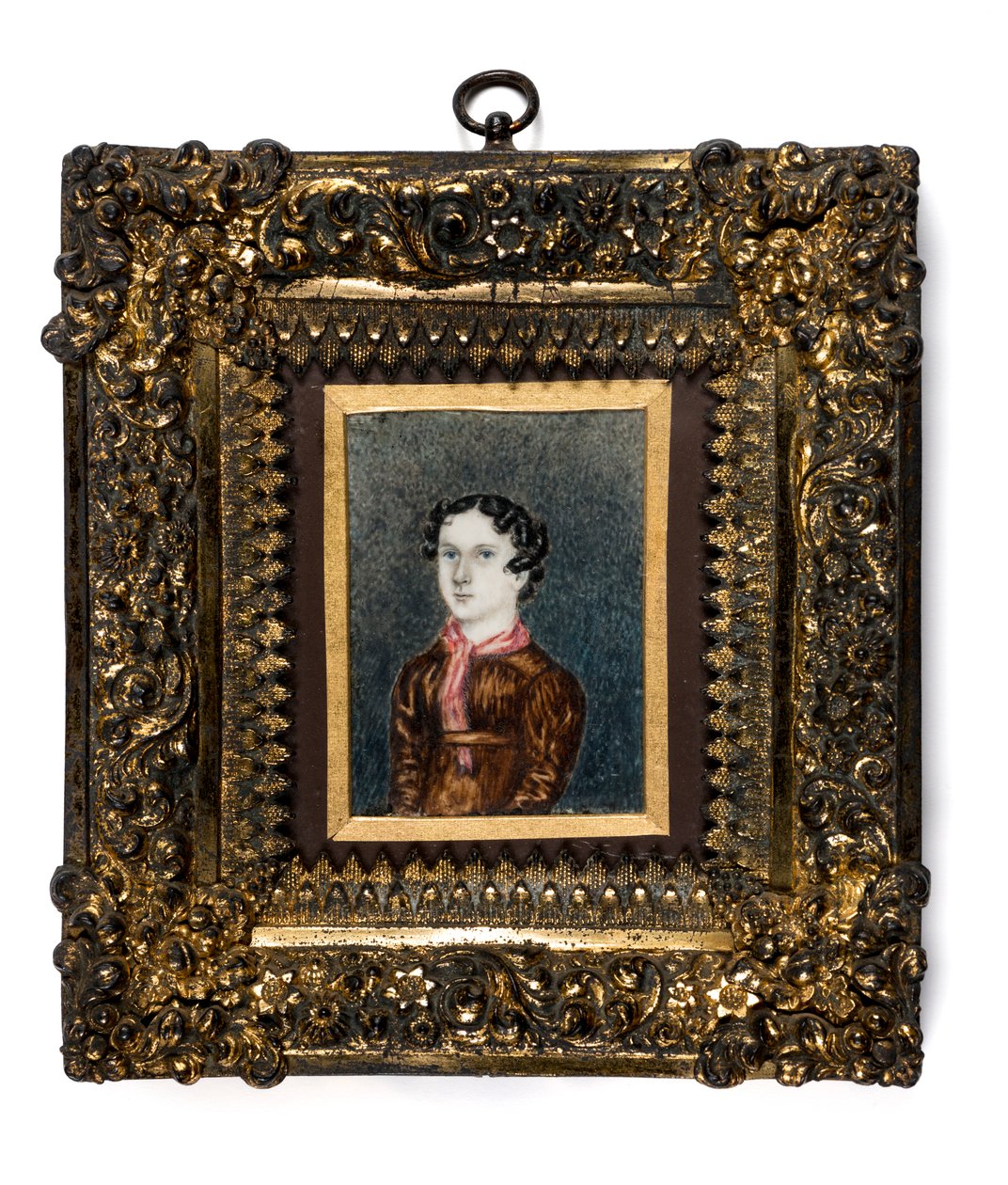 Miniatyr av Anne Lister från Shibden Hall (akvarell på papper) av English School