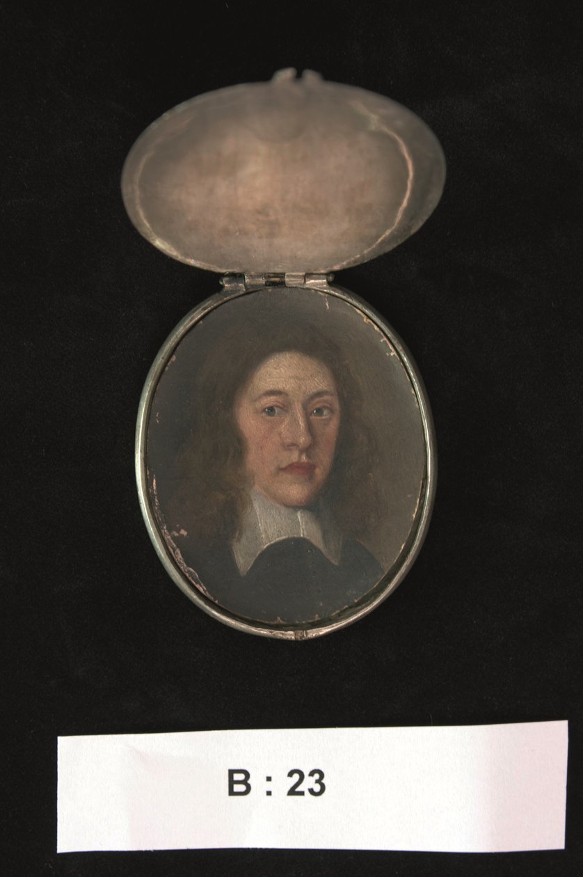 Miniatyr av Henry Cromwell, Lord Lieutenant of Ireland, ca 1655-59 (akvarell) av English School