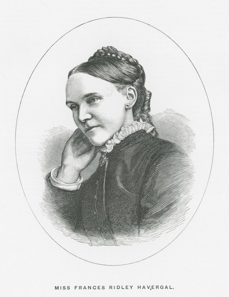 Miss Frances Ridley Havergal (litografi) av English School
