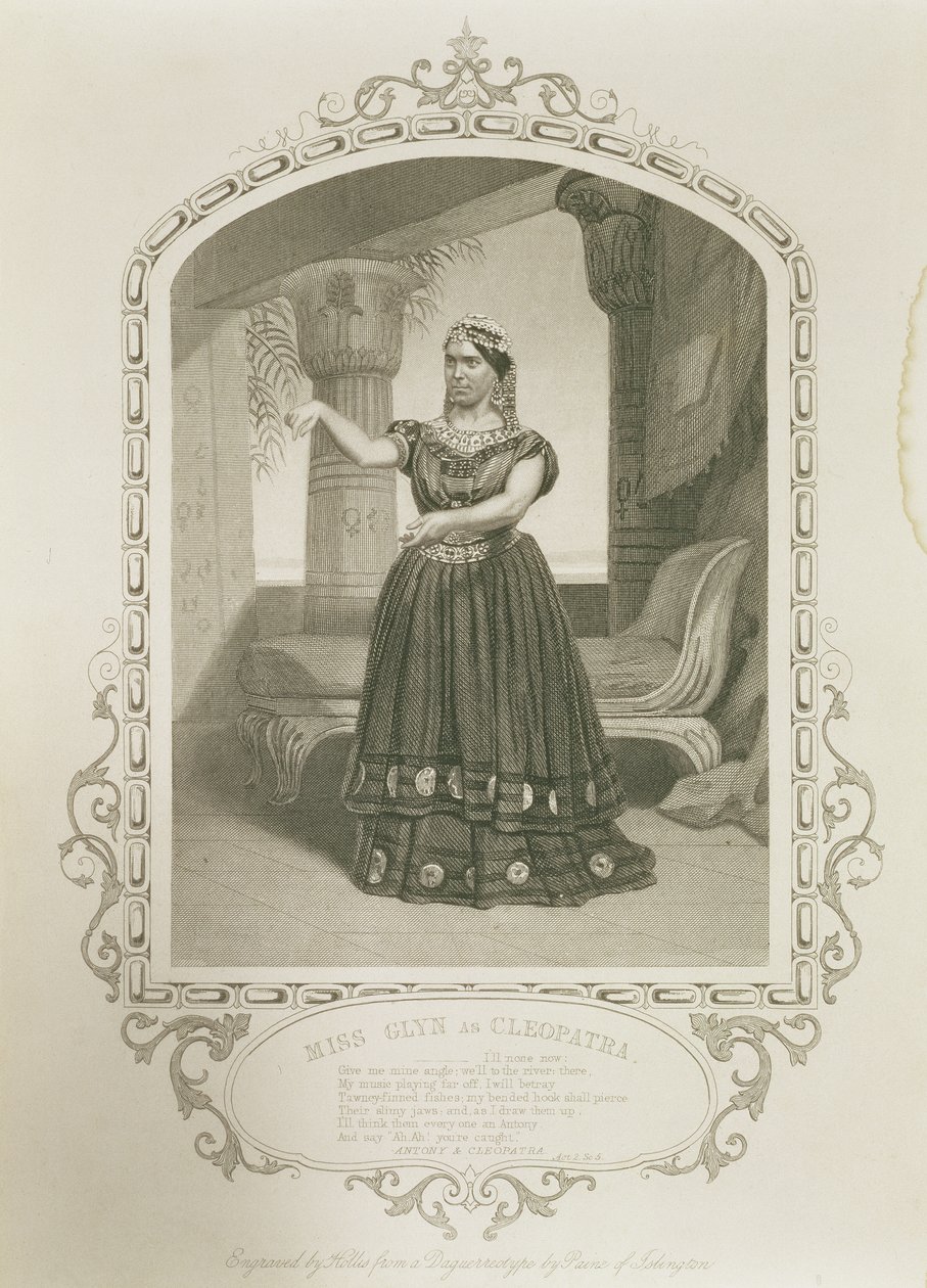 Miss Laura Addison som Imogen, i Cymbeline av William Shakespeare (1564-1616) av English School