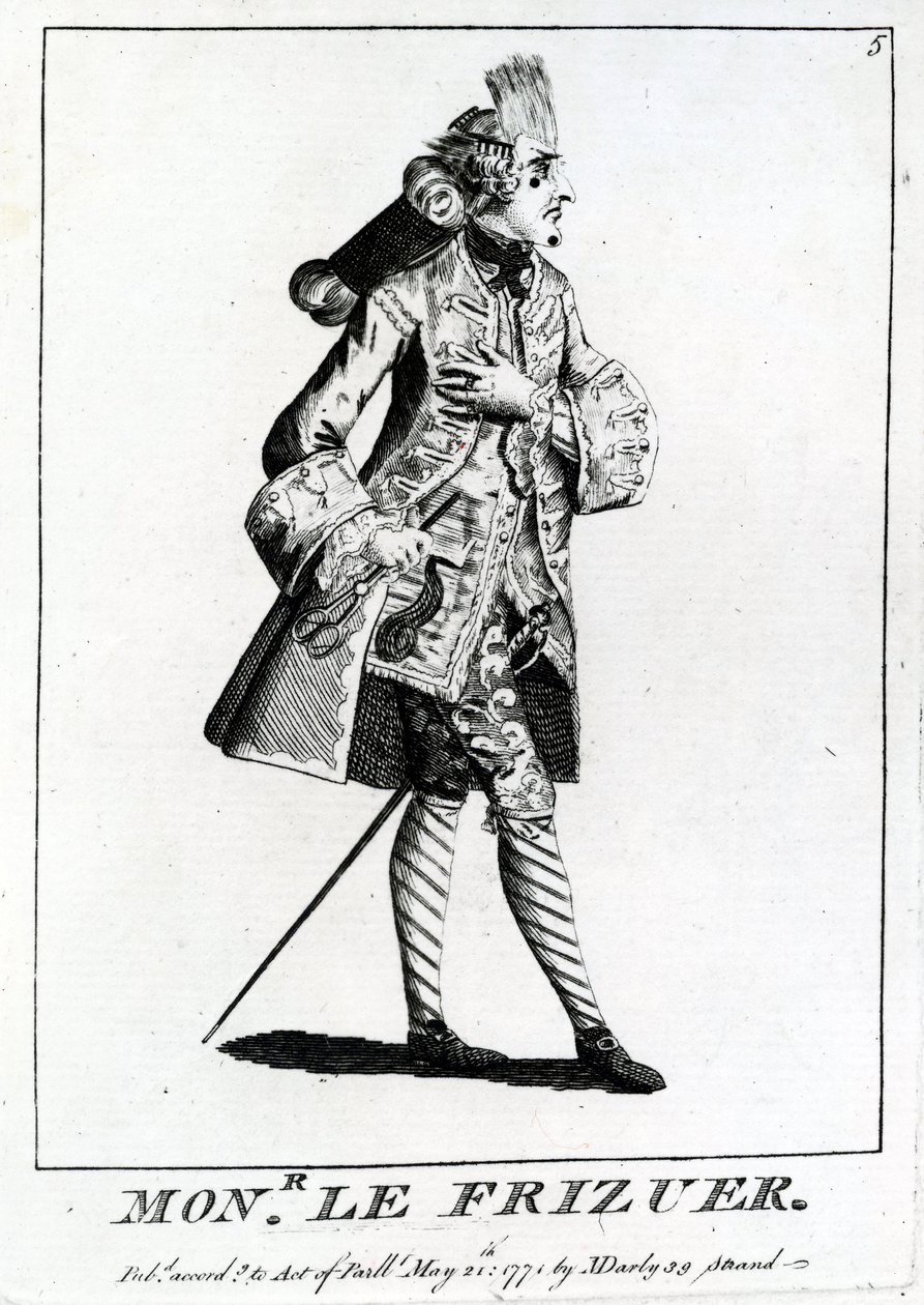 Mons. Frisören, 1771 av English School