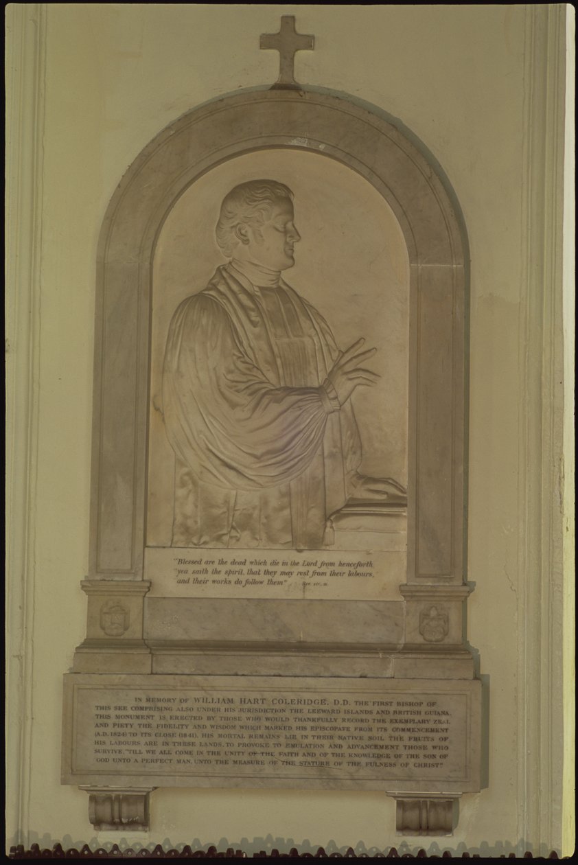 Monument till William Hart Coleridge av English School