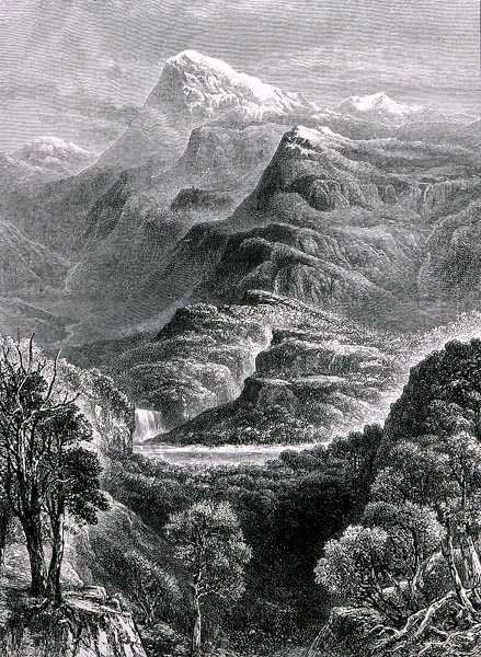 Mount Kosciuszko, New South Wales, Australien, från "Australian Pictures", pub. av The Religious Tract Society av English School