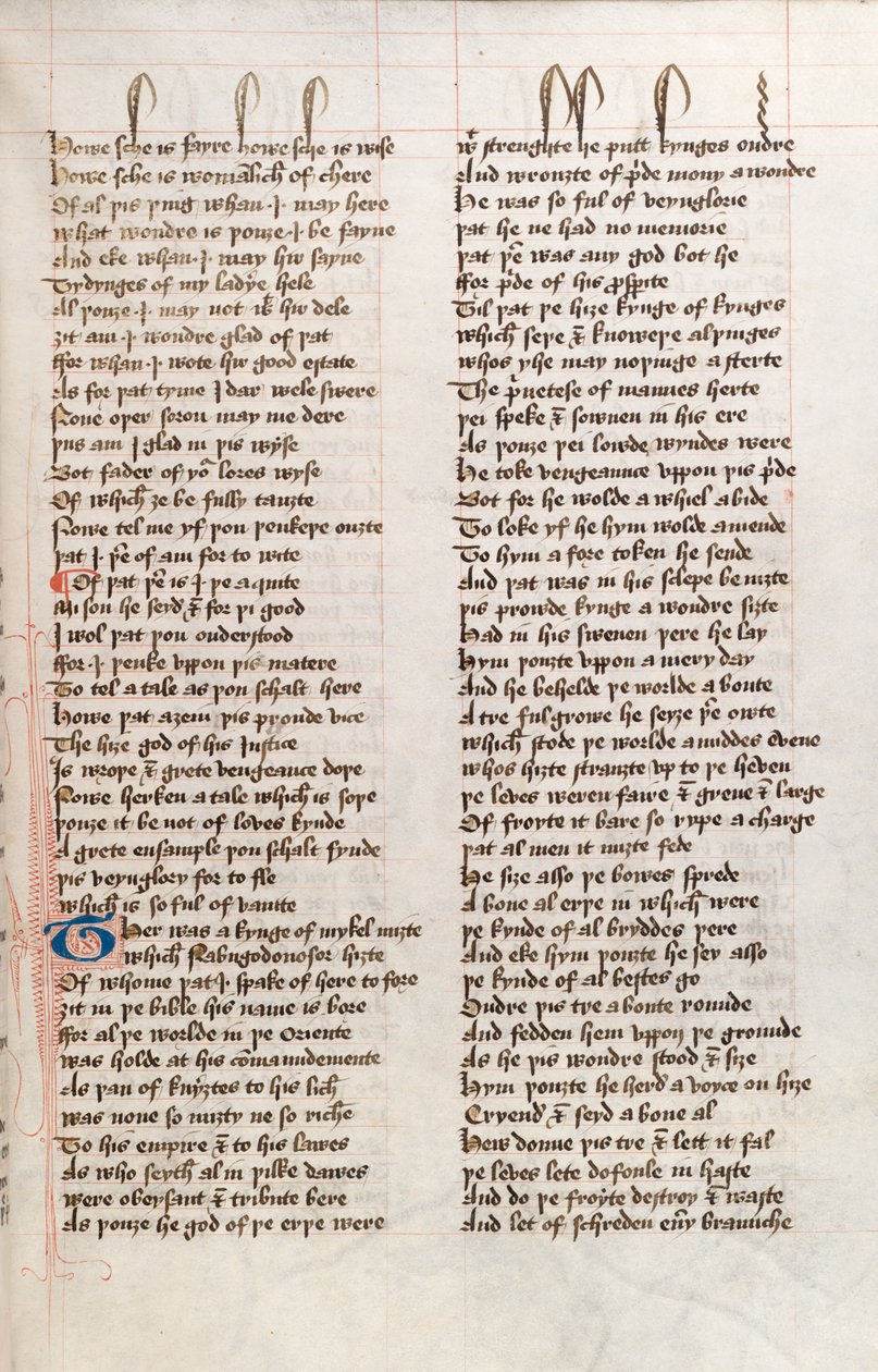 Ms326 f25r, Confessio Amantis av John Gower (penna och bläck på veläng) av English School