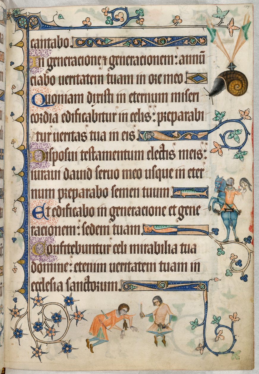 Ms Add. 42130, f.159 En man som hökar, från 