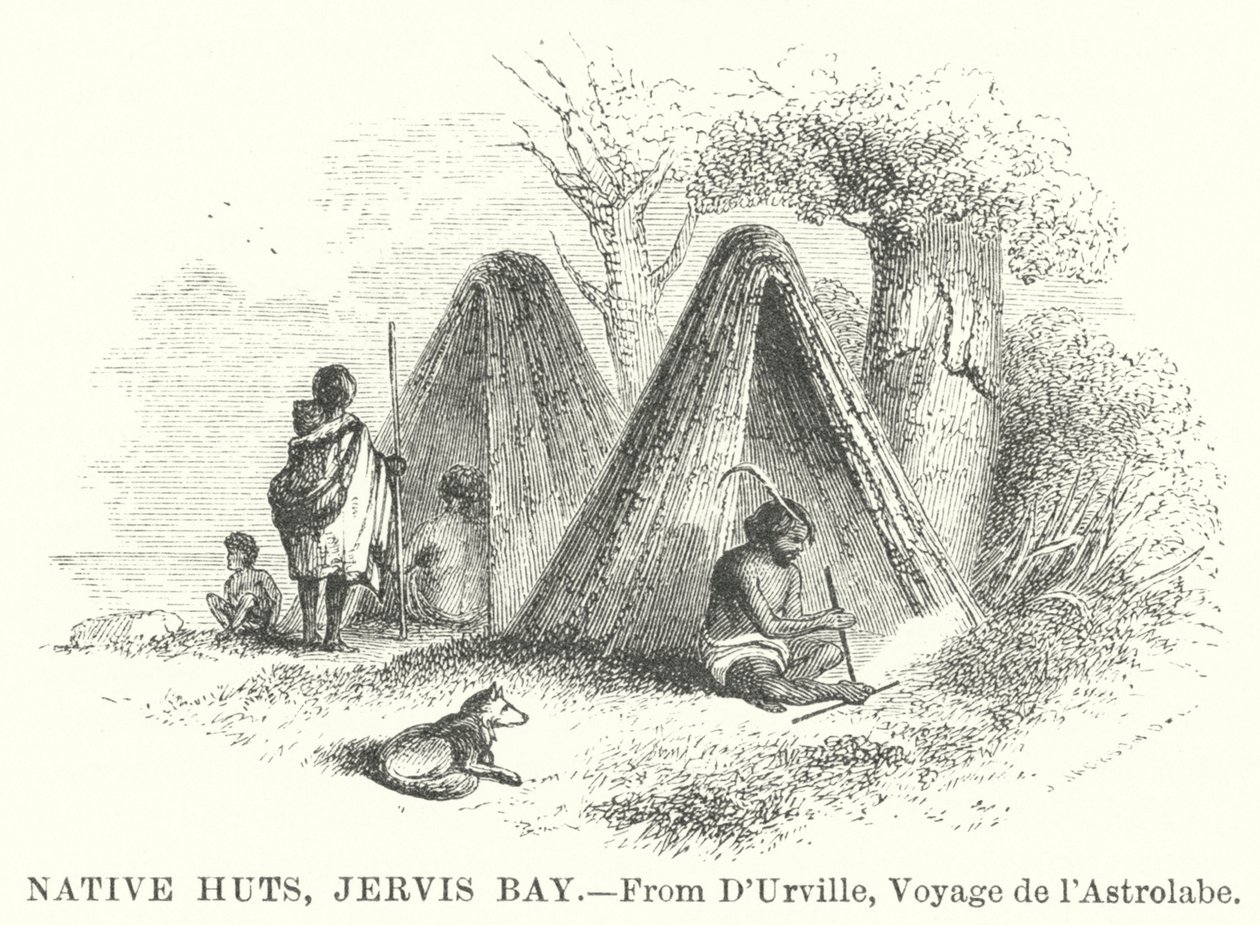 Native Huts, Jervis Bay (gravyr) av English School