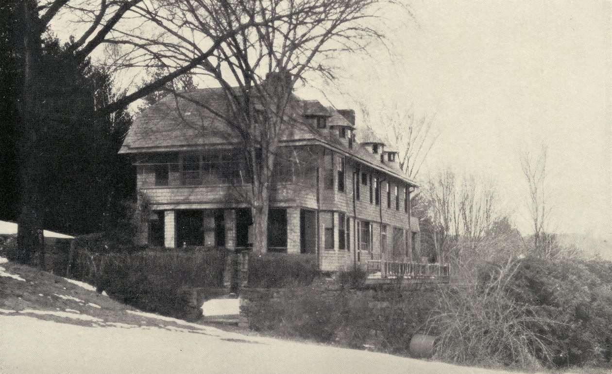 Naulakha Brattleboro, Vermont, U.S.A., Rudyard Kiplings Amerikanskt hem, från Something of Myself, av Rudyard Kipling, publicerad 1937 av English School
