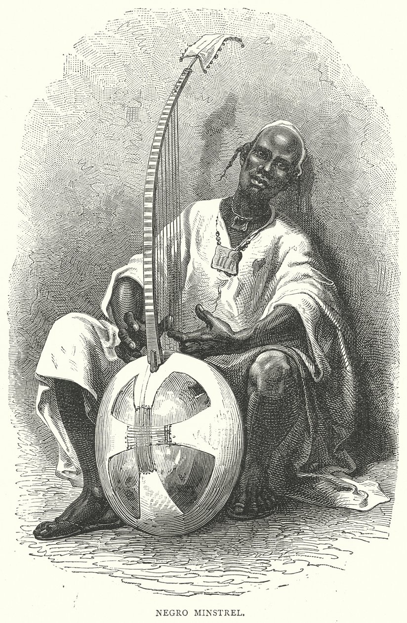 Negro Minstrel (gravyr) av English School