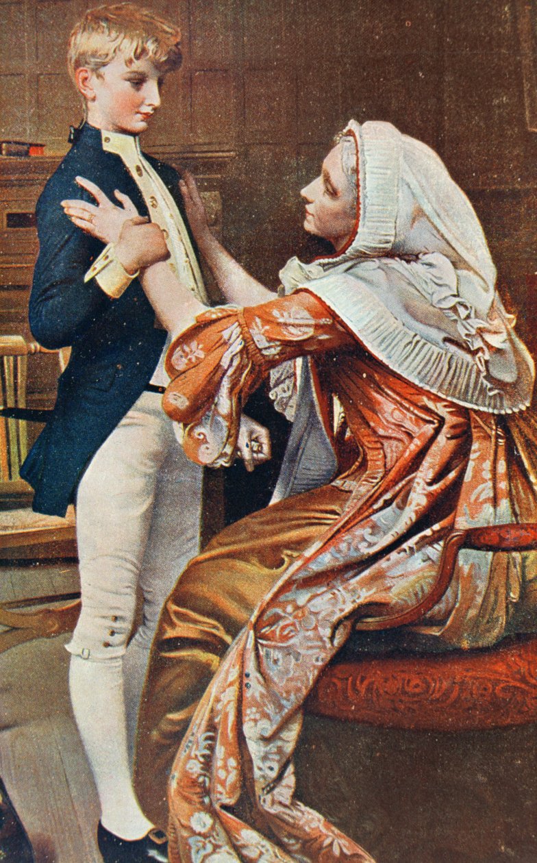 Nelson (1758-1805) - Första farväl, 12 år gammal av English School