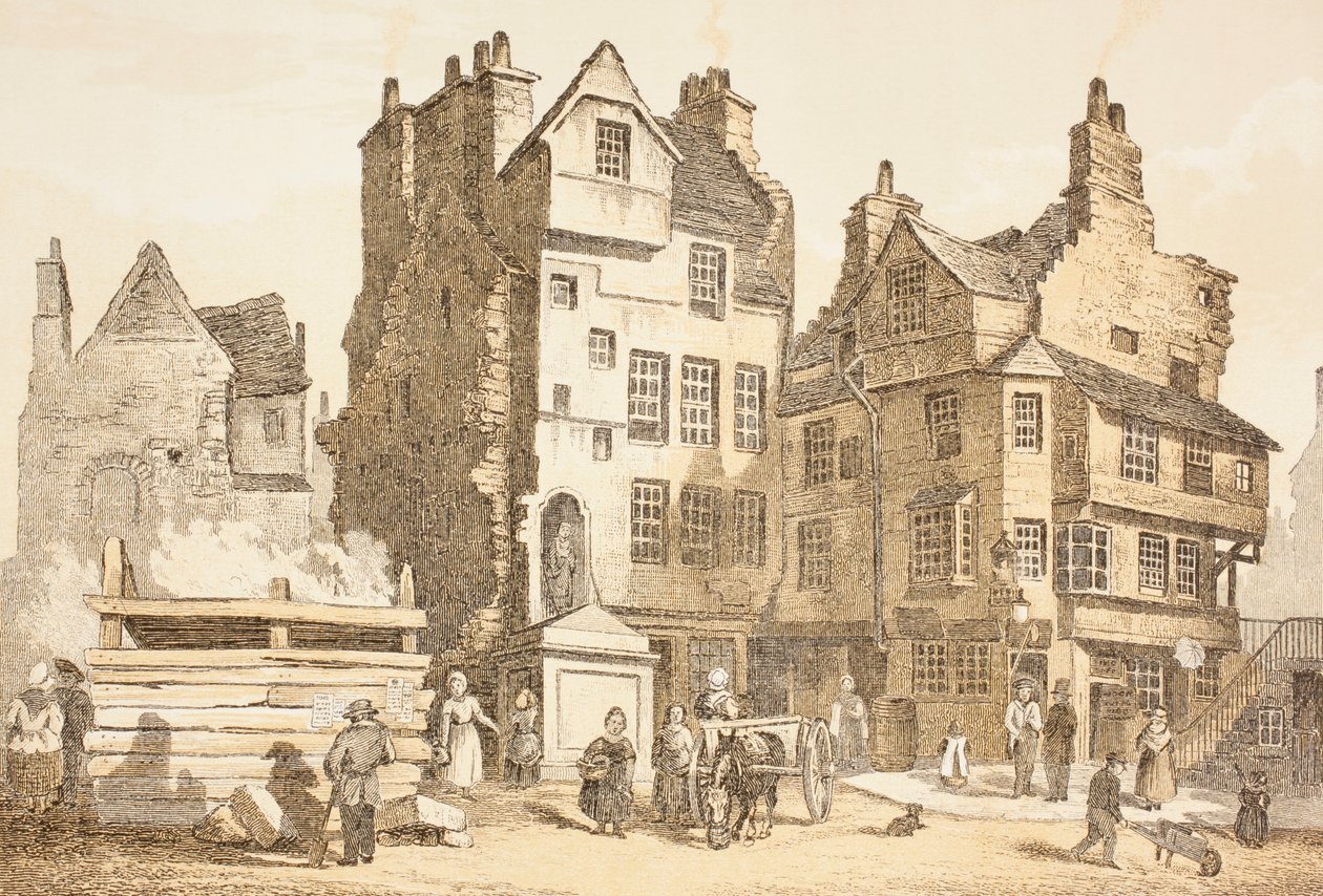 Netherbow House, Edinburgh som det var 1843, från 