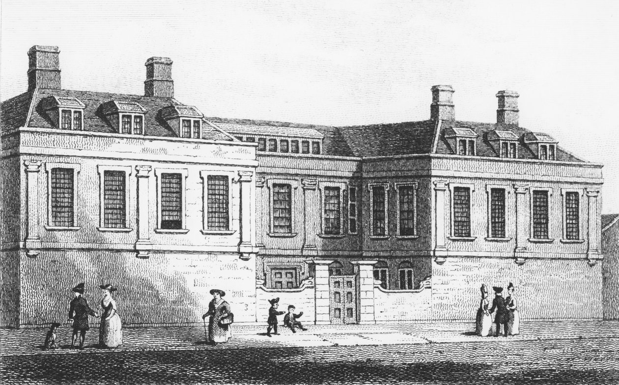 Newcastle House, ca 1790 (gravyr) av English School