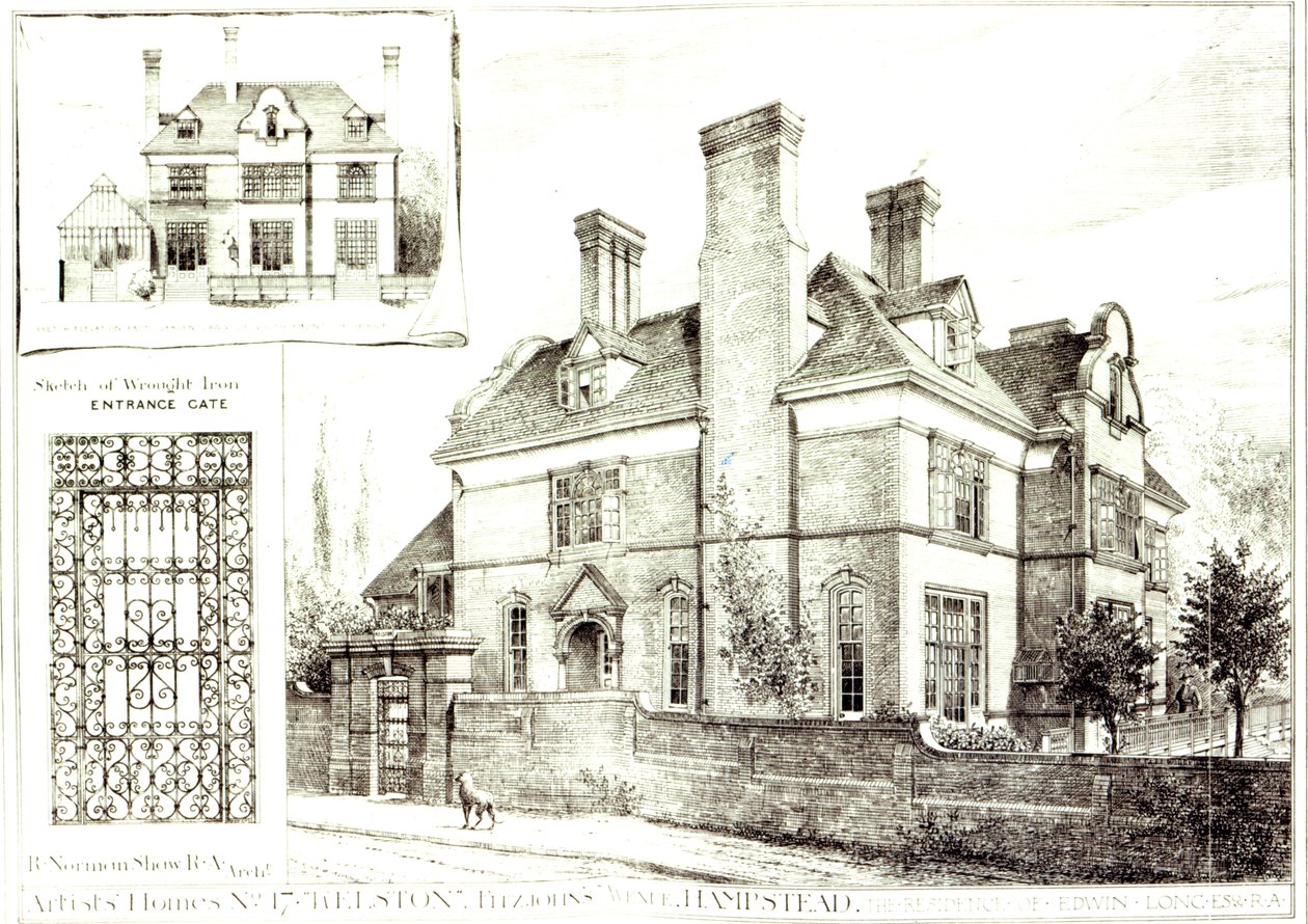 No.17 Kelston, St. Johns Avenue, från The Building News, 10 februari 1882 av English School