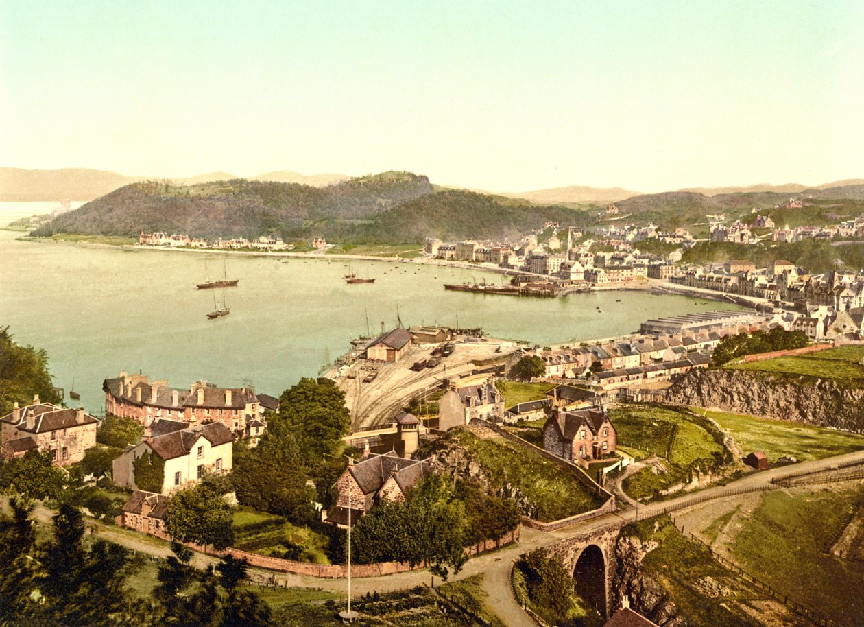 Oban (handfärgat foto) av English School
