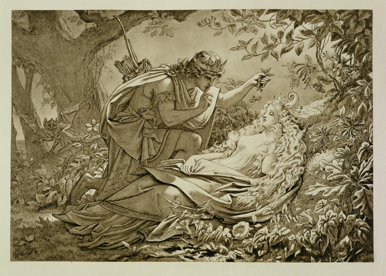 Oberon och Titania av English School