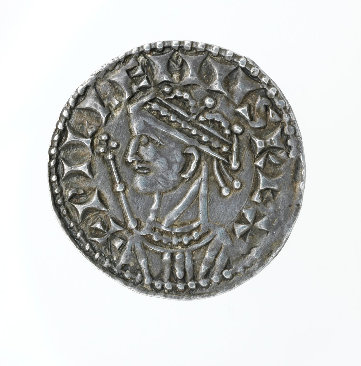 Framsidan av ett öre, från Vilhelm I:s regeringstid (silver) av English School