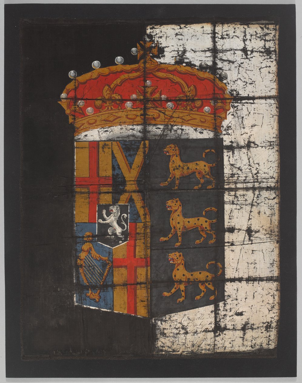 Oliver Cromwells begravningsfana, ca 1658 (banner) av English School