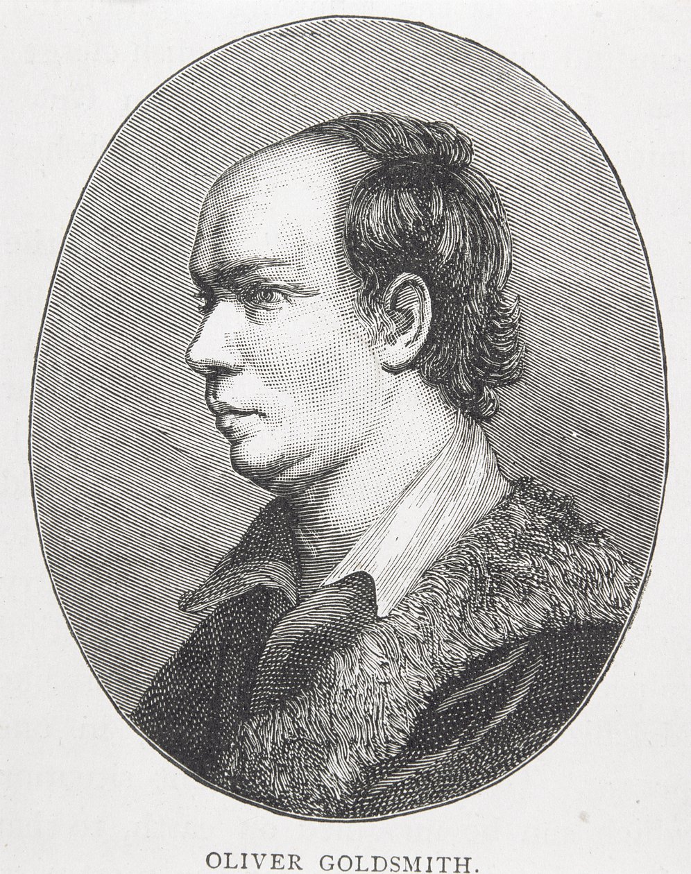Oliver Goldsmith (1730-74) (gravyr) (se även 105778) av English School