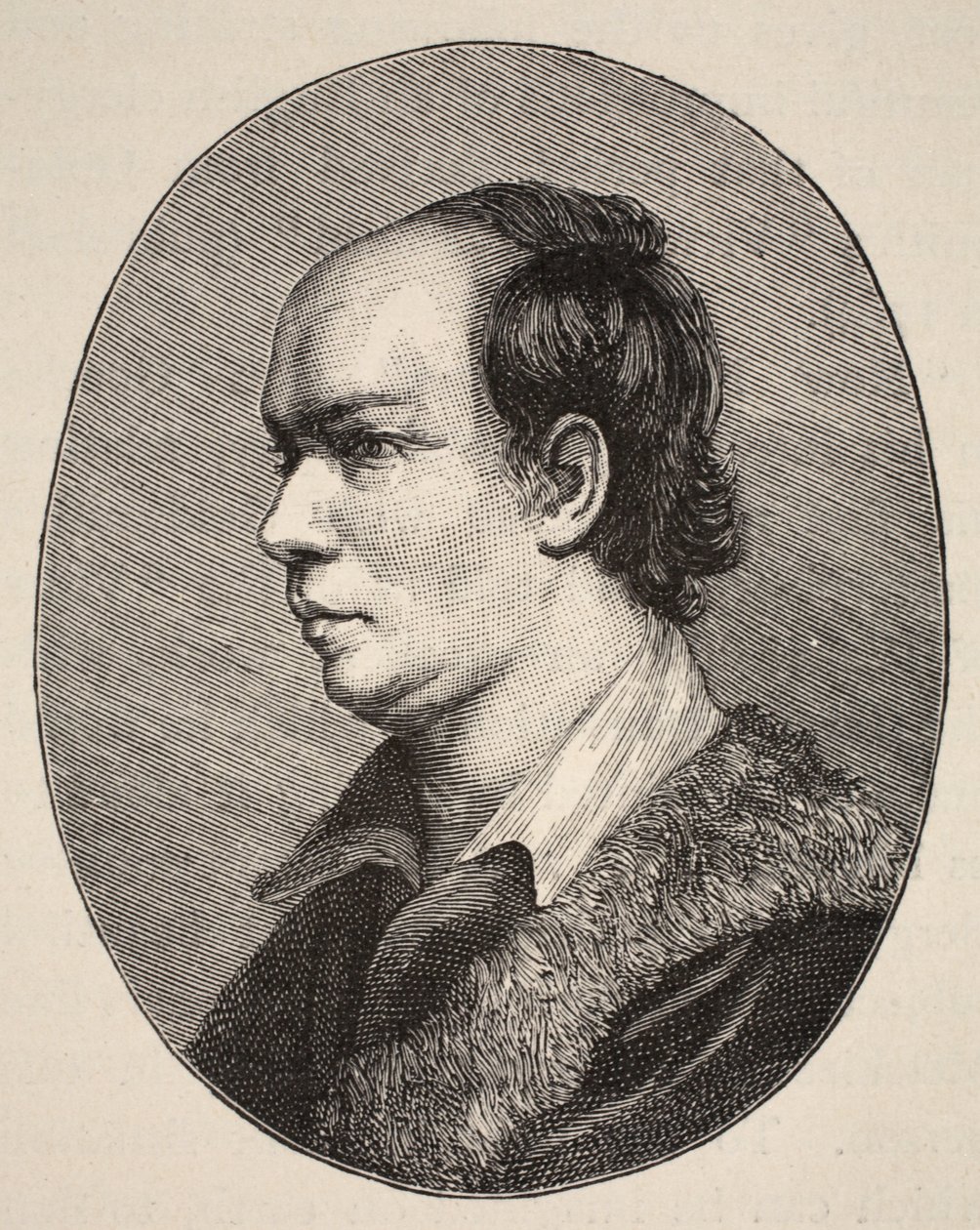 Oliver Goldsmith, illustration från The Church of England: A History for the People av H.D.M. Spence-Jones, pub. ca 1910 (sepiafoto) av English School