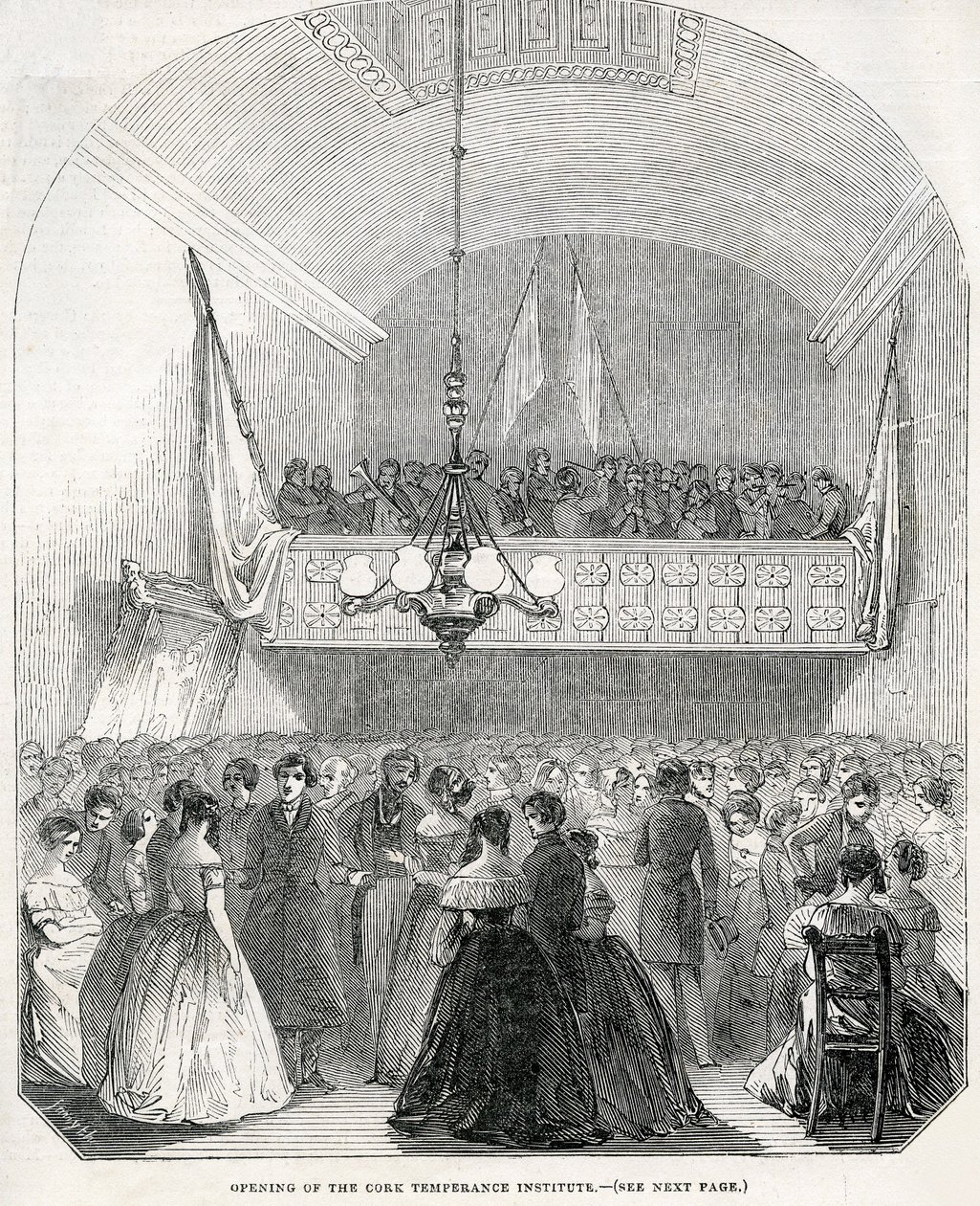 Invigning av Cork Temperance Institute, 1845 av English School