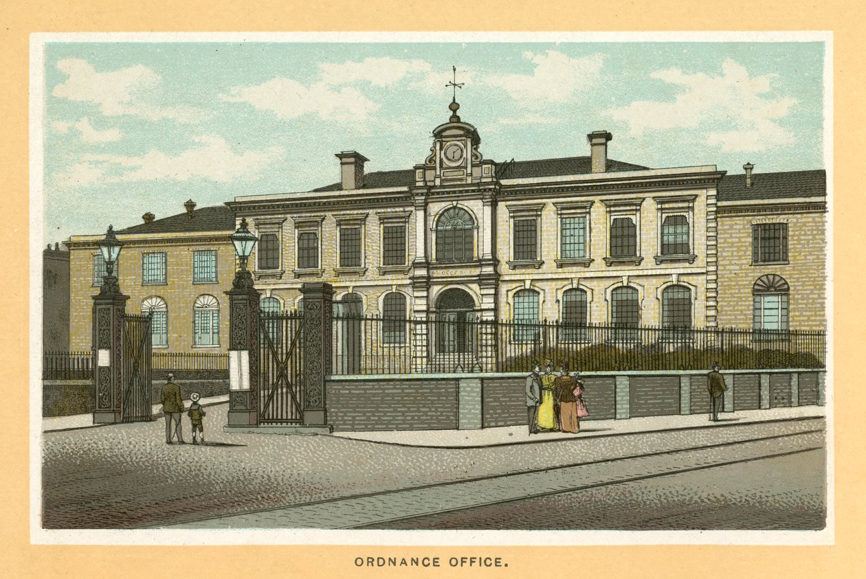 Ordnance Office (färglitografi) av English School