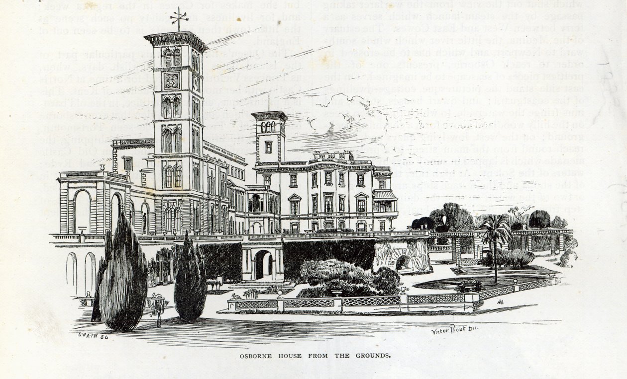 Osborne House from the Grounds, från 