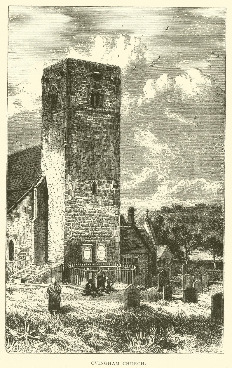 Ovingham Church (gravyr) av English School