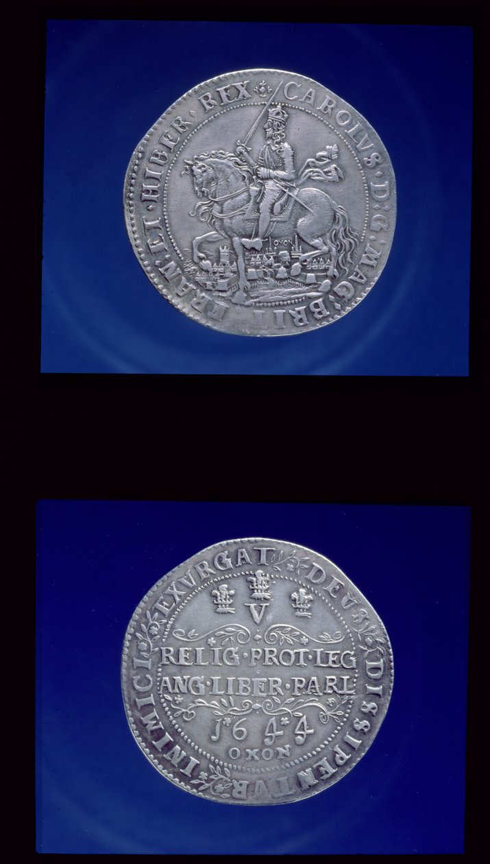 Oxford Crown of King Charles I, 1644 (silver) av English School