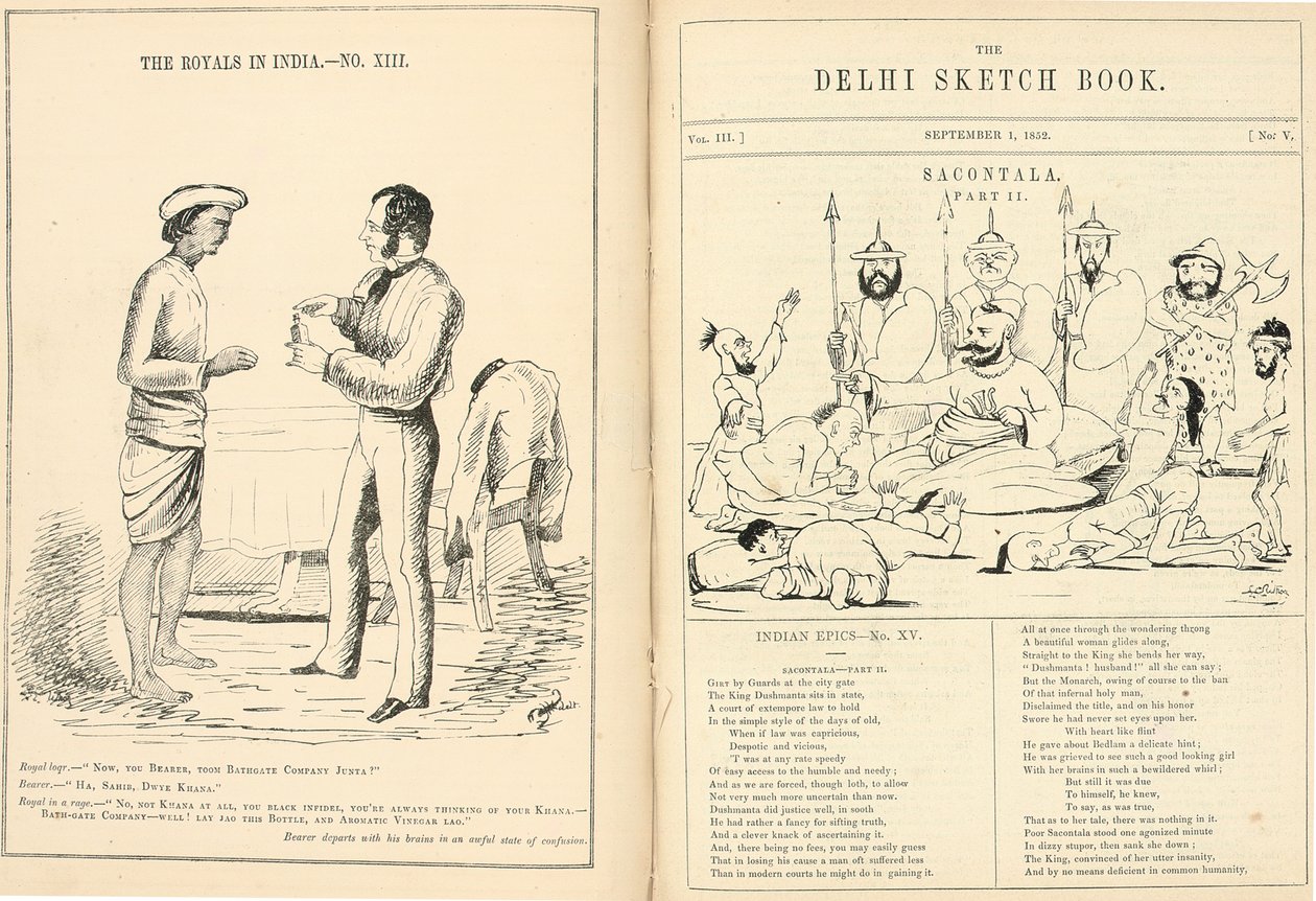Sidor från The Delhi Sketchbook av English School