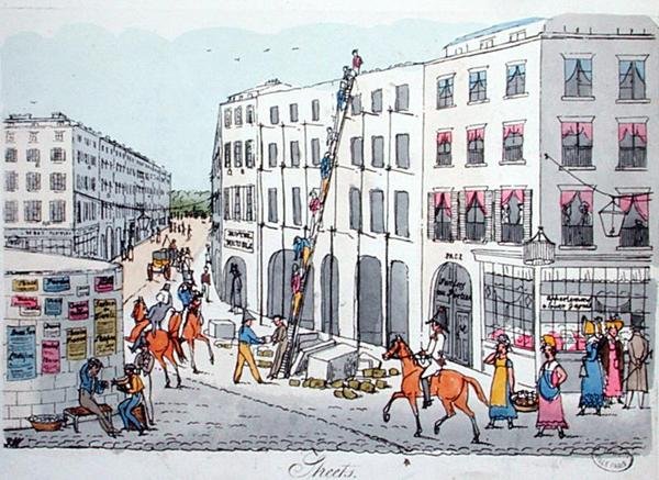Parisian Streets, från "De Paris a Douvres" av Roger Bookem av English School