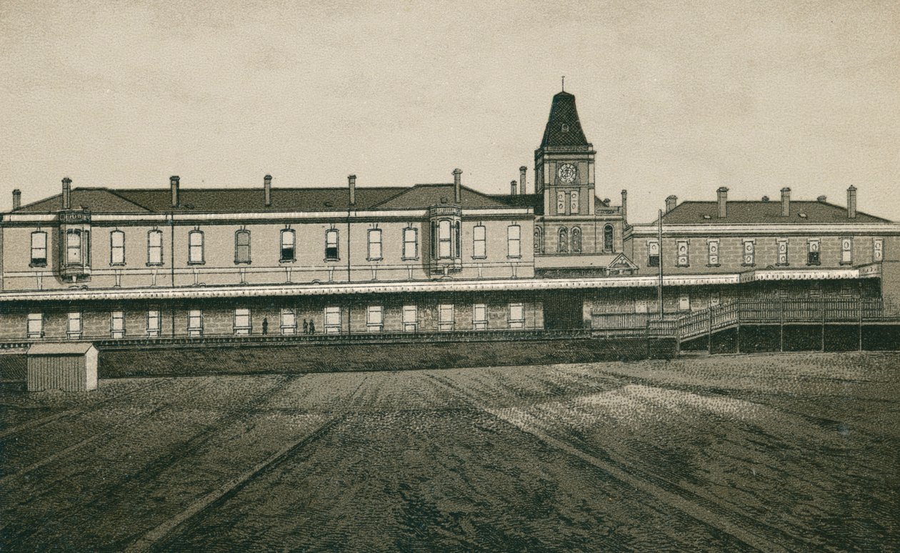 Parkestone Station (litografi) av English School