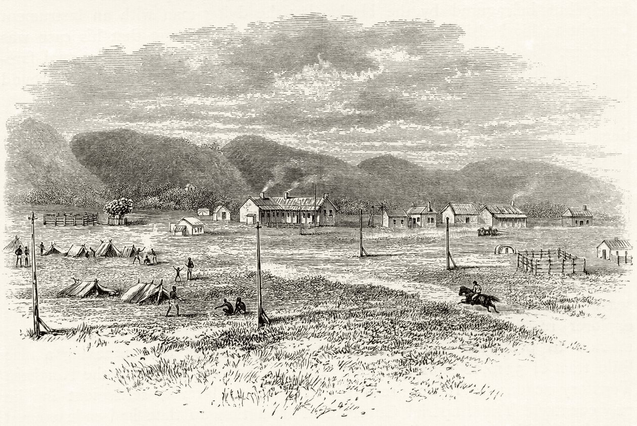 Peake Overland Telegraph Station, South Australia, ca 1880, från 