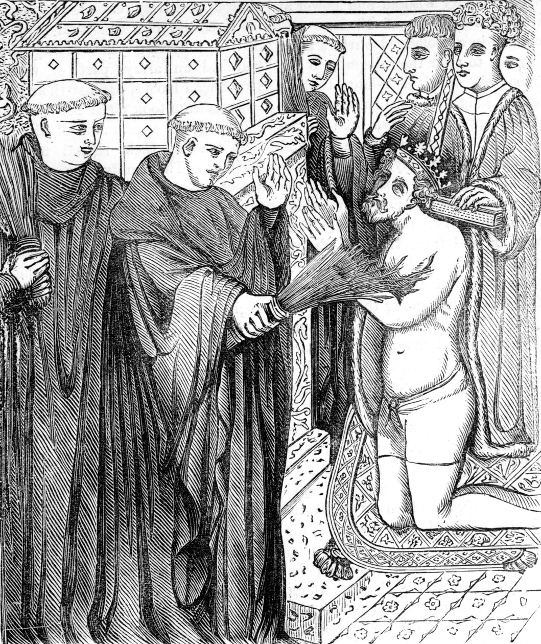 Penance of Henry II, efter en gravyr i Carters 