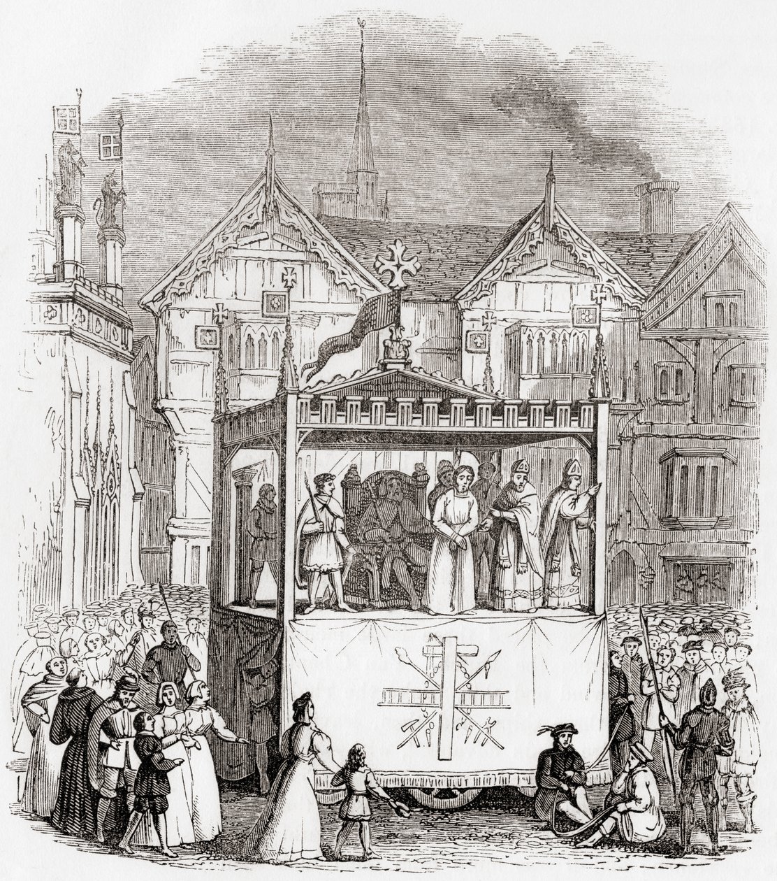 Uppförande av ett passionsspel från 1400-talet - The Trial and Crucifixion of Christ - av Smith