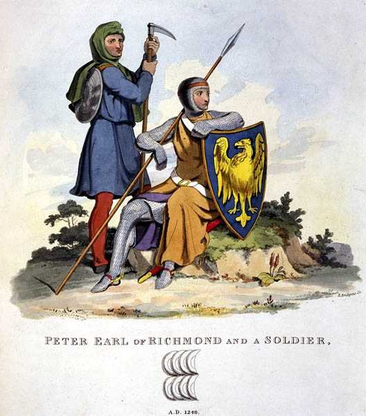 Peter, jarl av Richmond och en soldat av English School