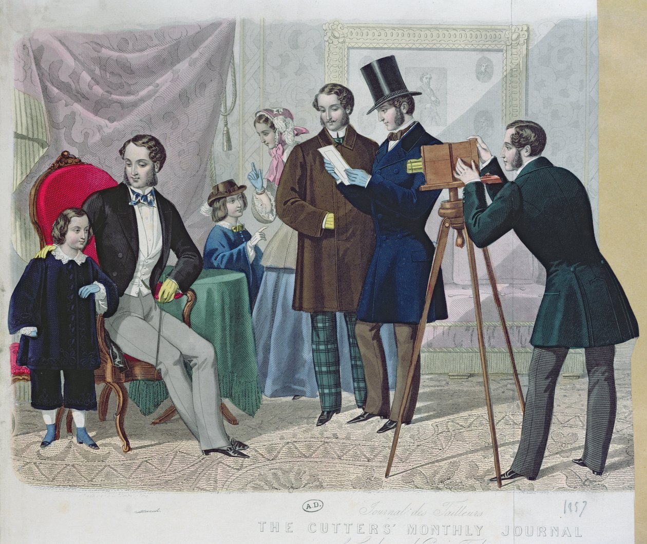 Fotografisk session, 1857 av English School