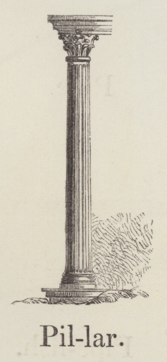 Pillar (engraving) av English School