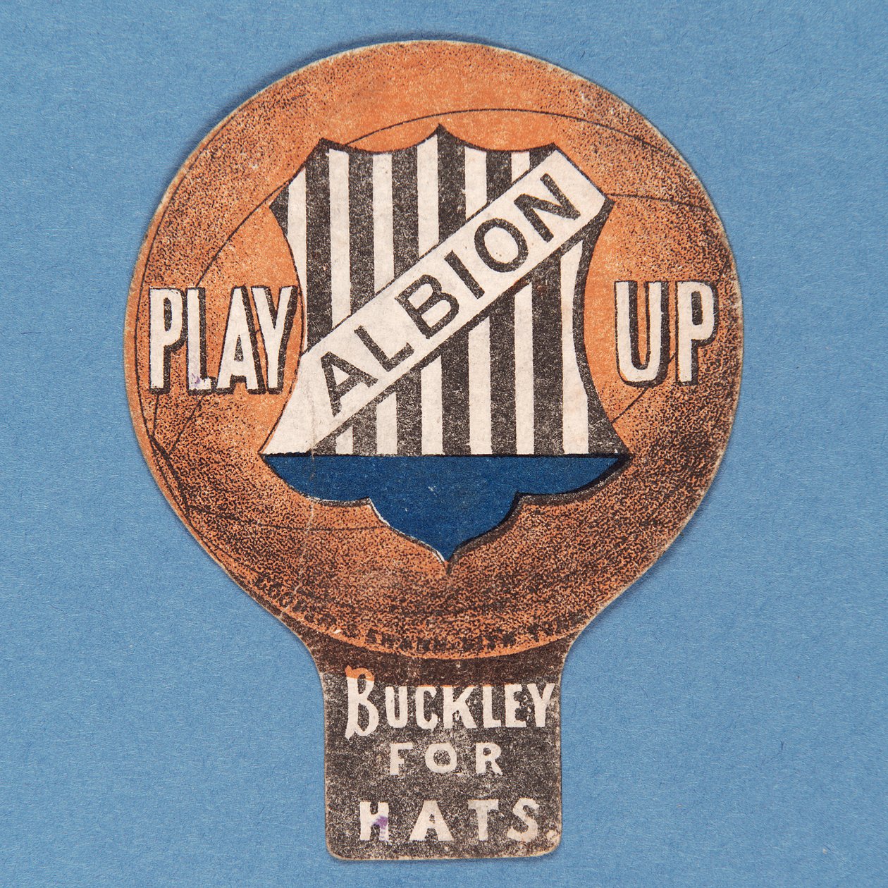 Play Up Albion, Baines-kort i form av en fotboll, 1888-89 av English School