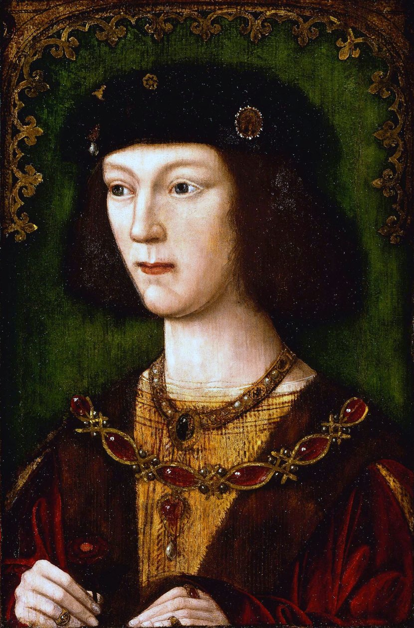 ""Porträtt av kung Henry VIII av England (1491-1547)"" Målning från Engelska skolan Circa 1513 Denver Art Museum av English School