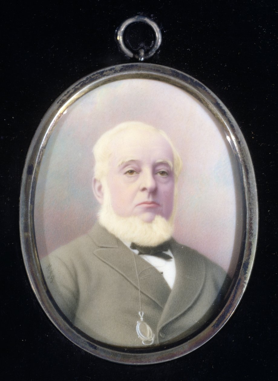 Miniatyrporträtt av Warren de la Rue (1815-89) av English School