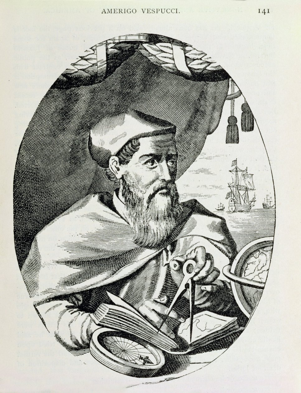 Porträtt av Amerigo Vespucci (1454-1512) från 
