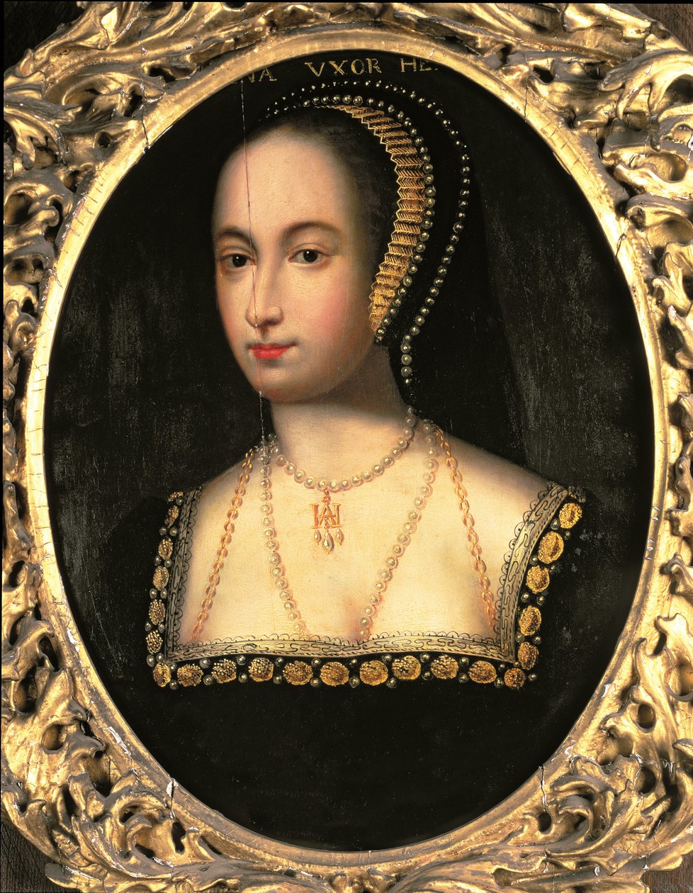Porträtt av Anne Boleyn (ca 1507-36), 1533 av English School