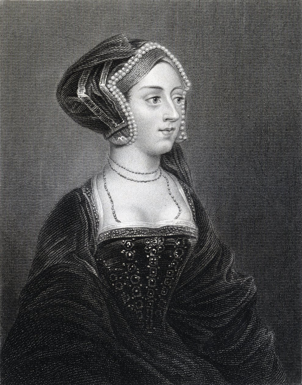 Porträtt av Anne Boleyn (ca 1507-36) från "Lodge