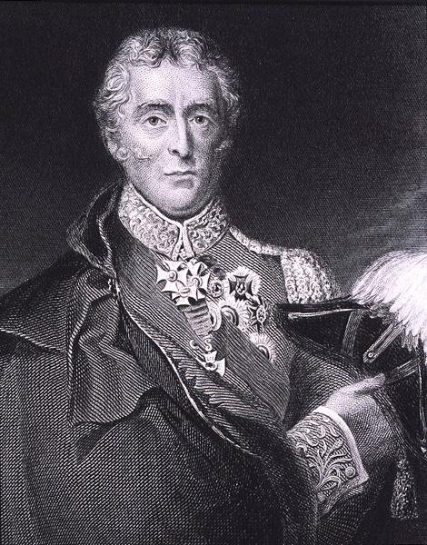 Porträtt av Arthur Wellesley av English School