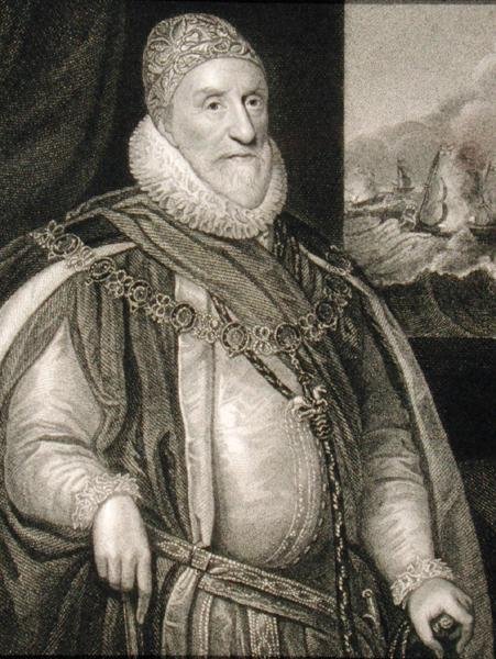 Porträtt av Charles Howard (1536-1624), från "Lodge