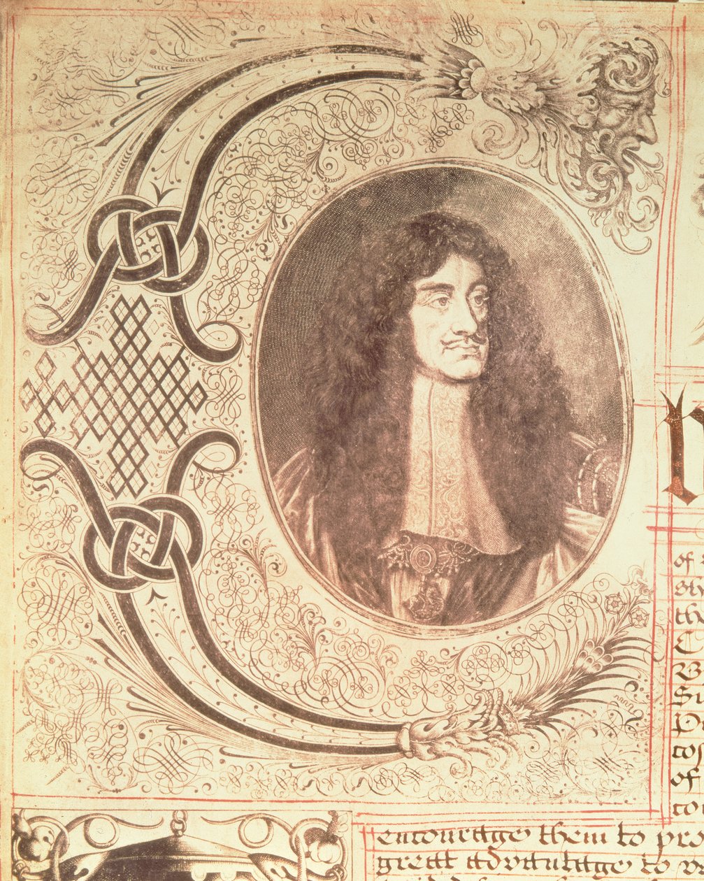 Porträtt av Charles II från Hudson